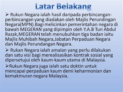 Sejarah Pembentukan Rukun Negara / Kandungan rukun negara pengenalan sejarah pembentukan rukun ...