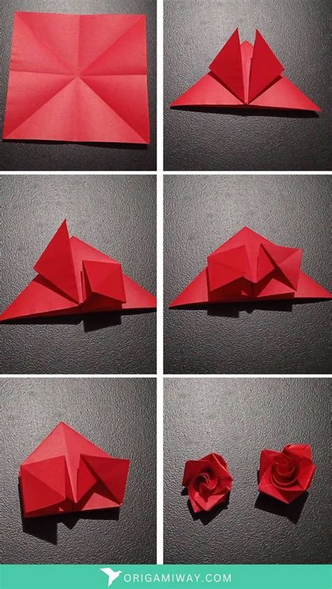 Here is a simple method for making a paper rose that is simple to ...