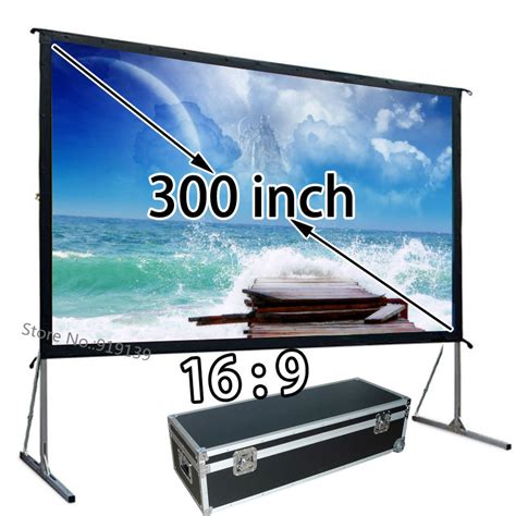 Huge Picture Screen 300" Diagonal 16:9 HD Wide Projection Screens ...