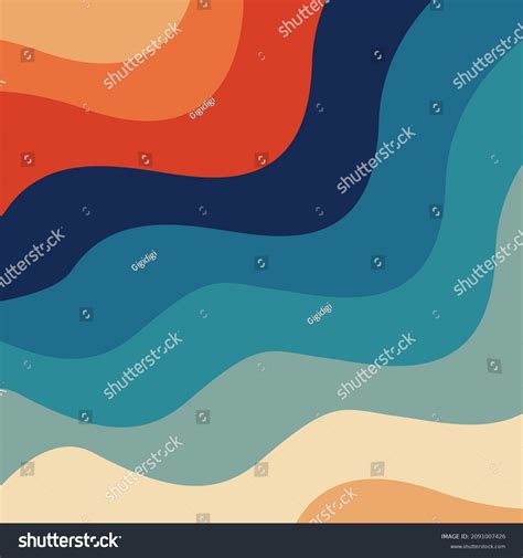 Retro 70s 80s Color Palette Midcentury Stock Vector (Royalty Free) 2091007426 | Shutterstock