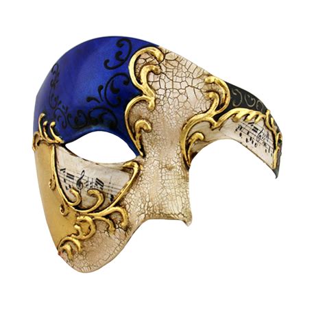 GOLD Series Phantom Of The Opera Half Face Masquerade Mask