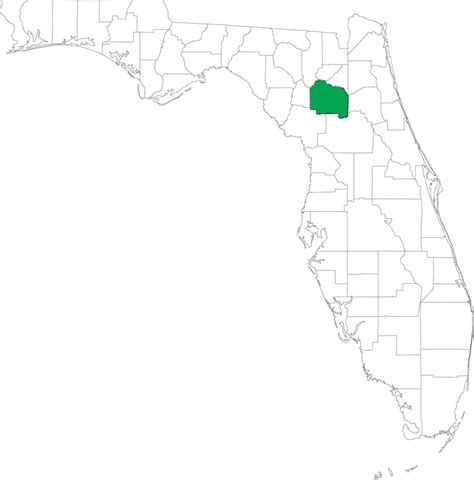 Locater Map of Alachua County, 2008