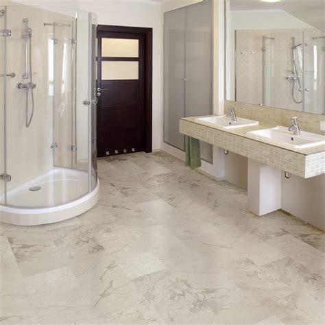 Take Home Sample - Allure Ultra Tile Carrara White Luxury Vinyl Flooring - 4 in. x 4 in ...