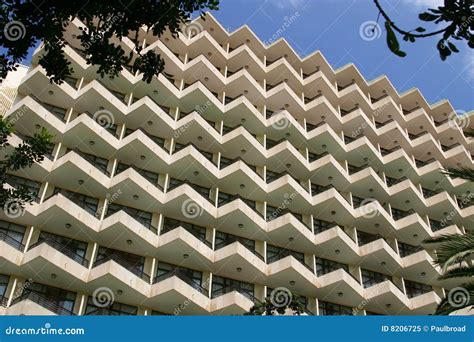 Balconies in Modern Holiday Hotel. Stock Image - Image of multi, design: 8206725