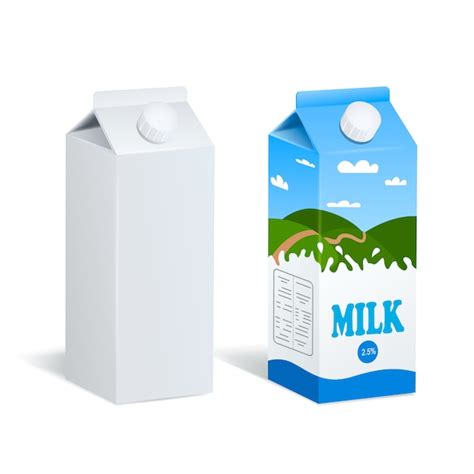 Milk packaging mockup Vectors & Illustrations for Free Download | Freepik