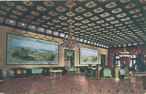 Imperial Palace (Meiji Palace) interiors, Tokyo, c. 1920. | Old Tokyo