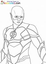 Flash Coloring Page sketch template