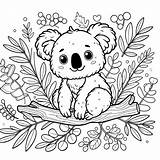 Koala Coloring Pages  Coloring Gem sketch template