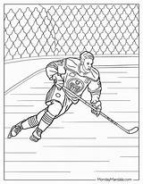 22 Hockey & NHL Coloring Pages Free PDF Printables sketch template