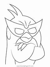 Red Angry Bird Coloring Pages sketch template