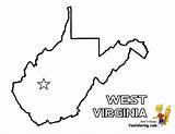 West Virginia Coloring Sheets Pages sketch template