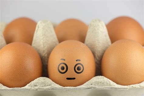 Egg with a face stock image. Image of loner, conceptual - 62677393