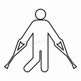 Crutchs Crutches Stock Illustrations – 11  sketch template