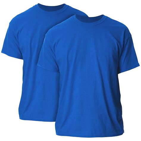 Gildan Men's G2000 Ultra Cotton Adult T-Shirt, 2-Pack, Royal,, Royal, Size Small | eBay