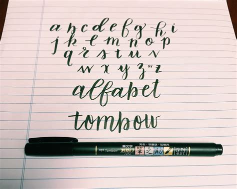 Tombow brush pen! | Tombow brush pen, Lettering, Cursive calligraphy