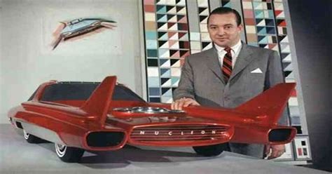 The Ford Nucleon - a concept car developed by Ford in 1958 designed as a future nuclear-powered ...