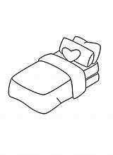 Bed Coloring Pages To Print  Free Printable sketch template