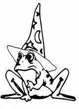 Online coloring Pages Coloring Page The frog wizard Download  sketch template