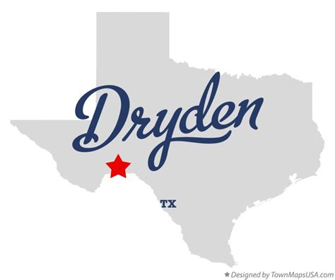 Map of Dryden, TX, Texas