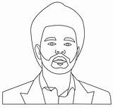The Weeknd Free Printable Coloring Page  Pages sketch template