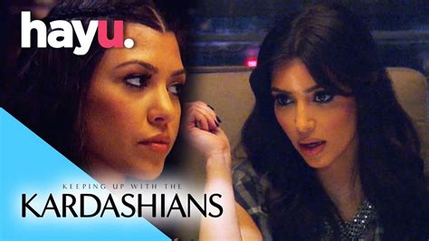 Kim & Kourtney Fight At Dinner | Keeping Up With The Kardashians - YouTube