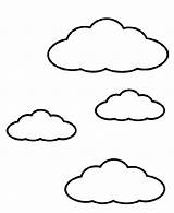Cloud Coloring Page For Toddlers  Free Printable sketch template