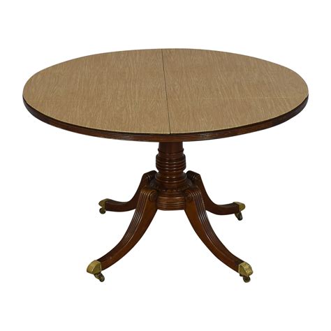 Baker Round Pedestal Dining Table | 90% Off | Kaiyo