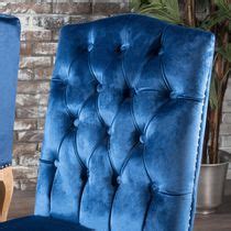 Sherla Navy Blue New Velvet Dining Chairs (Set of 2) | Walmart Canada