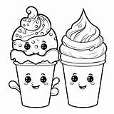 Easy Ice Cream Colouring Pages Printable  Free Coloring Sheet sketch template