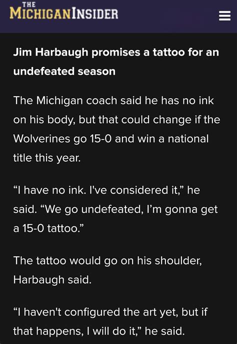 Jim Harbaugh Promise