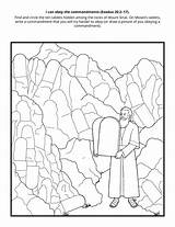 Moses At Mt Sinai Coloring Pages sketch template