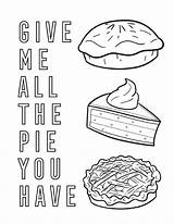 Pie Coloring Page Download Printable PDF  Templateroller sketch template