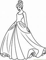 Cinderella Disney Princess Coloring Page For Kids  Free sketch template