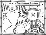 World Communion coloring Page – Stushie Art sketch template