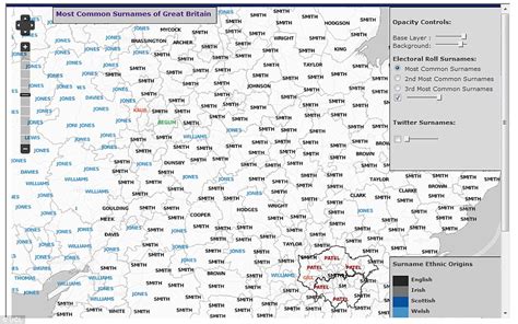 Try the interactive map that reveals Britain's most popular surnames ...