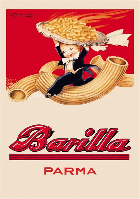 Illustrazione di Adolfo Busi per il calendario prodotto per Barilla, 1931 Old Posters, Vintage ...