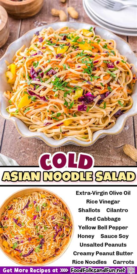 Cold Asian Noodle Salad • Food Folks and Fun