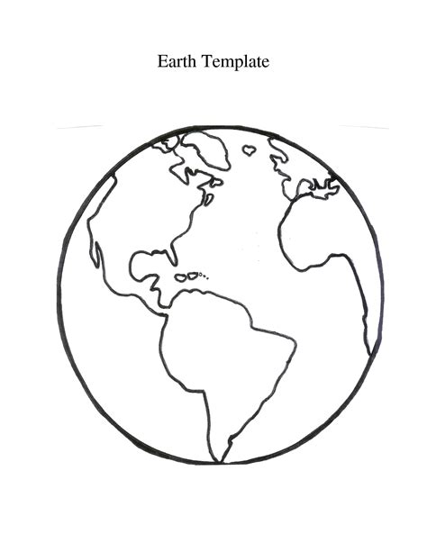 Free Printable Globe Template - Printable Word Searches