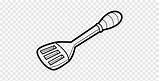 Baking Spatula Drawing Sketch Coloring Page sketch template