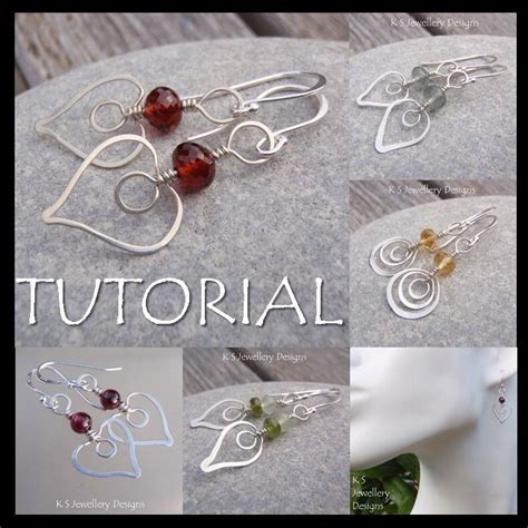 Wire Jewelry Tutorial HAMMERED HEARTS by KSJewelleryDesigns