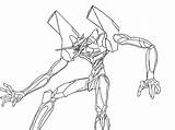 Evangelion Eva Unit 1 Coloring Pages Sketch Page sketch template