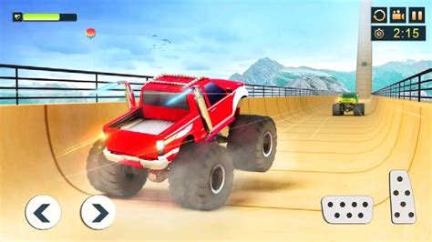 Impossible Monster Truck Stunts Game | Android Gameplay - Free Games Download - Stunt Games ...