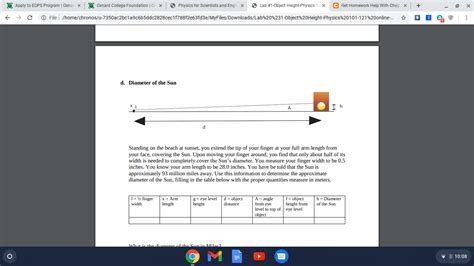 What is the diameter of the Sun in Miles? The actual | Chegg.com