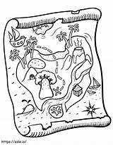 Treasure Map 10 coloring page sketch template