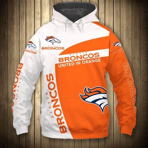 Denver Broncos Hoodies 3D Broncos United In Orange | Hoodie print ...