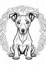 Premium Vector  Dog Outline coloring page Book sketch template