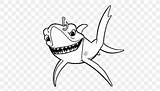 Bruce The Shark Coloring Pages sketch template