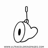 Dibujo De Jamón Para Colorear  Ultra Coloring Pages sketch template
