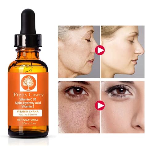 Vitamin C Facial Liquid Hyaluronic Acid face Serum for Face Miracle Glow Whitening Facial ...