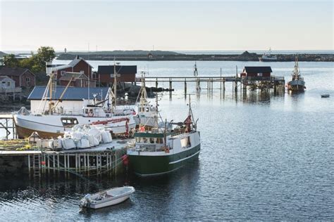 Fishing Boats in the Reine Harbor, Norway Stock Image - Image of boats, building: 62804283